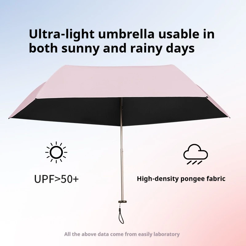 Carbon fiber lightweight, compact and portable sun umbrella with sun protection and UV protection, pencil feather umbrella thumbnail 3
