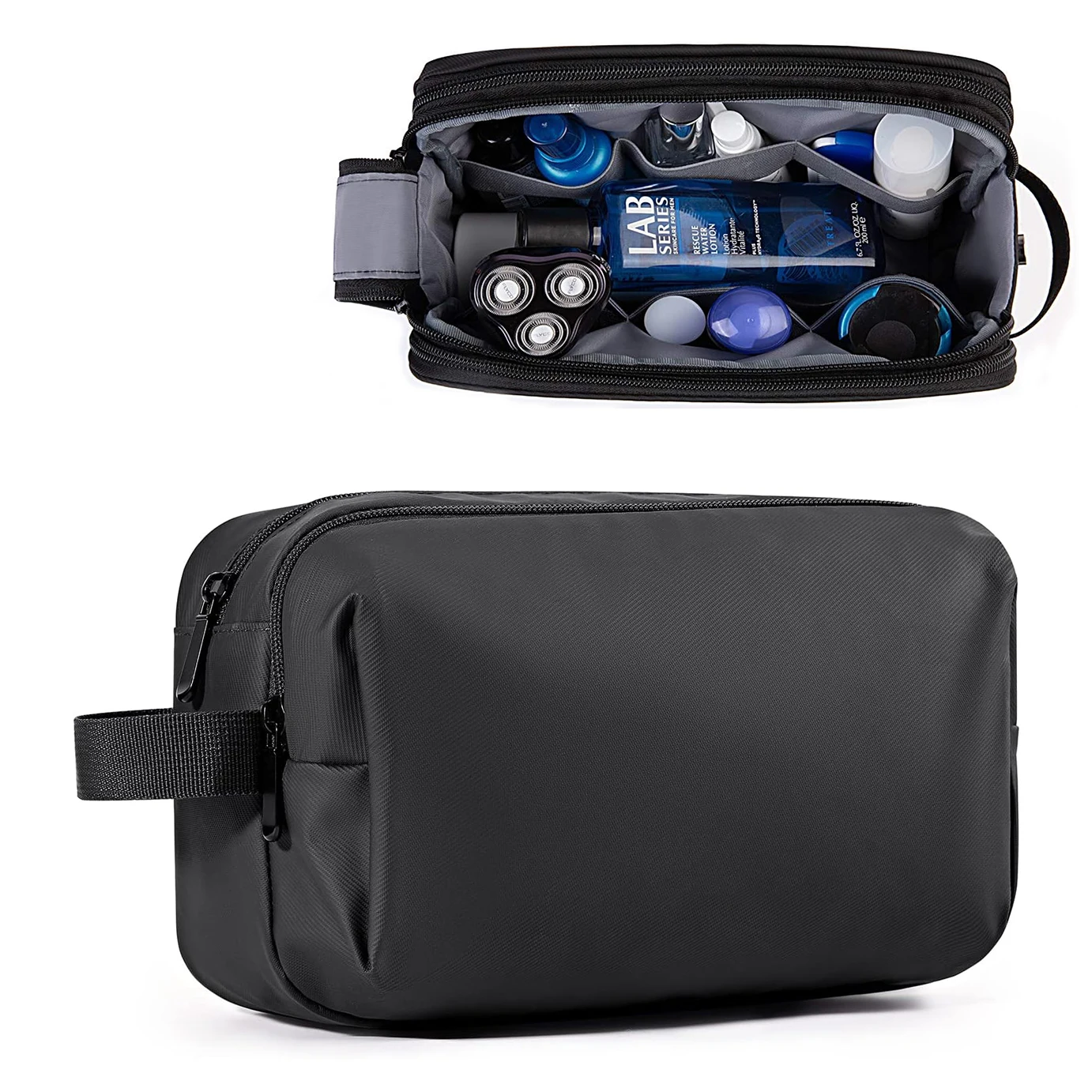 Toiletry Bag for Men, Travel Toiletry Organizer Dopp Kit Water-resistant Shaving Bag for Toiletries, Door Room Essentials