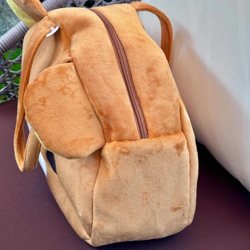 Kawaii Rilakkuma Plush Tote Bag Cute Brown White Bear Cartoon Handbag Soft Casual Shoulder Bag For Women Girl Large Capacity thumbnail 4