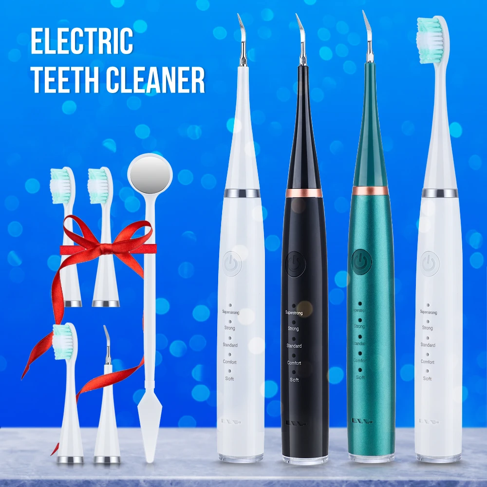 Electric Toothbrush with Sonic Cleaning 3-in-1 for Removing Tartar Whitening Teeth Oral Care USB Charging Replacing Brush Head thumbnail 4