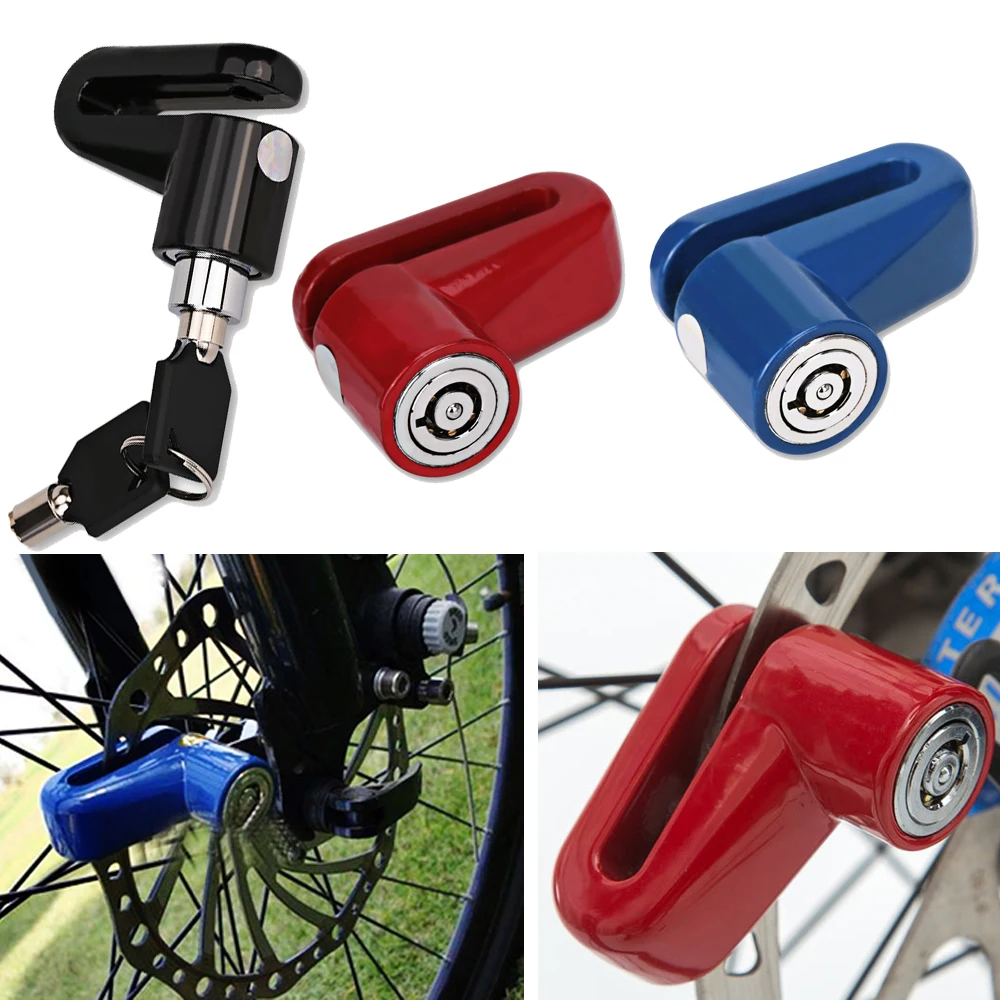 Disc Brakes Lock with Steel Wire Universal Motorcycle Safety Lock Kit with Steel Wire Rope for Scooter Motorcycle Bicycle thumbnail 4