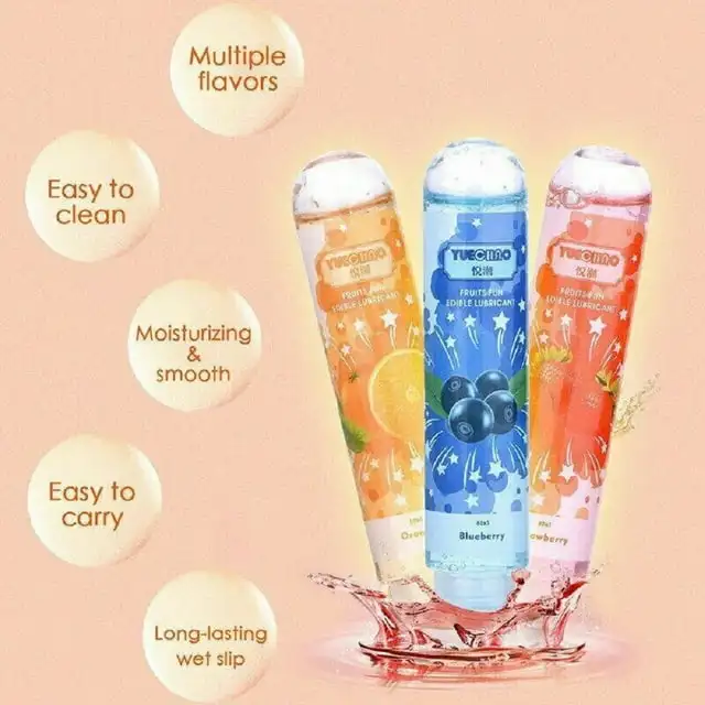 Adult Sexual Body Smooth Fruity Anal Vagina Lubricant Gel Sex Toy Health Product Perfect To Warm Up Sensual Massage Lubrication thumbnail 4