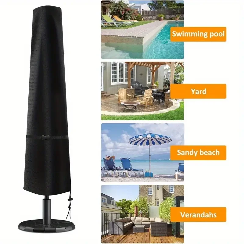 Waterproof Cantilever Parasol Cover Universal Outdoor Umbrella Cover Oxford Fabric Patio Garden thumbnail 3