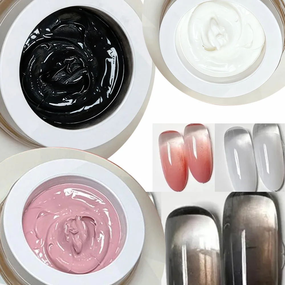1Pc Pink/White/Black Air Cushion Nail Art Pat Glue High Saturation Nail Polish Pat Painting Gel Soak Off UV LED Manicure Varnish