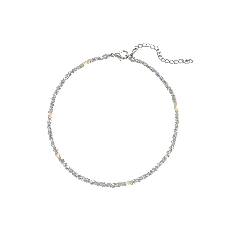 New 925 Sterling Silver Simple Style Anklet High Quality Charm Woman Anklet Party Gift for Friends Exquisite Accessories Jewelry thumbnail 2