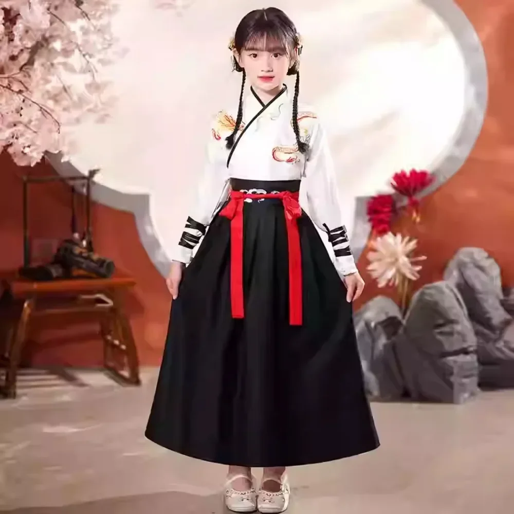 Boy Clothing Cosplay Costumes Kung Fu Party Stage Show Vintage Chinese Traditional Dress Hanfu Kids Clothes Girls Children Sets thumbnail 5