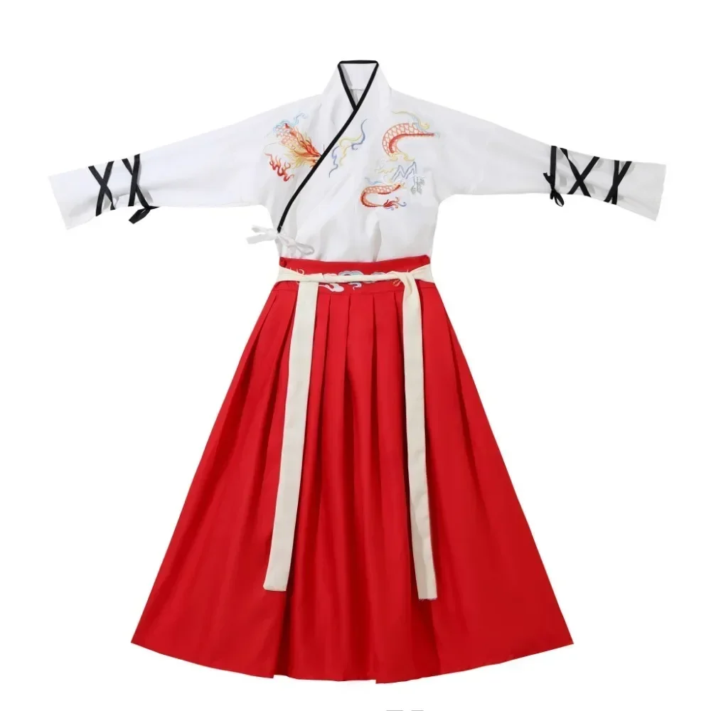 Boy Clothing Cosplay Costumes Kung Fu Party Stage Show Vintage Chinese Traditional Dress Hanfu Kids Clothes Girls Children Sets thumbnail 3