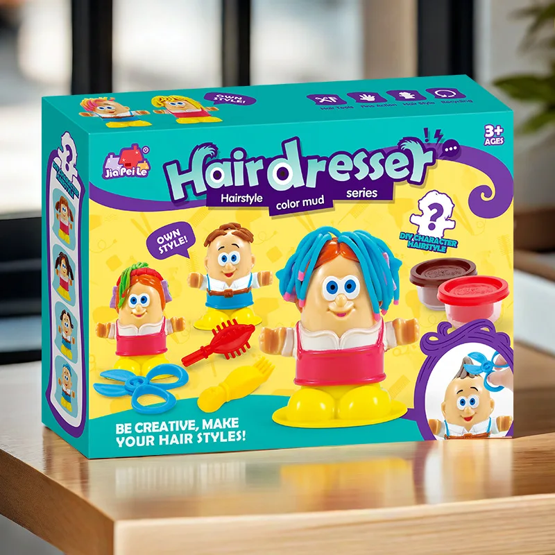 Children's Creative Diy Barber Clay Toy Set Parent Child Early Education Toys thumbnail 2