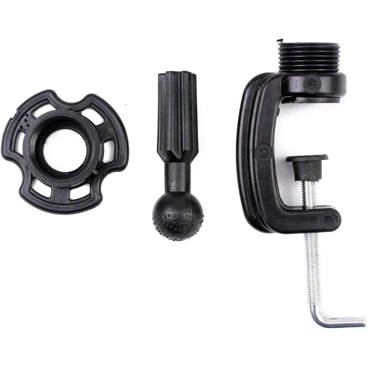 Wig Mannequin Head Stand Cosmetology Manikin Head Standard Holding Holder Clamp Stands Black (1Pc, Desktop Head Stand) thumbnail 3