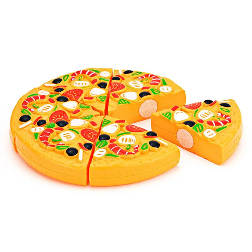 Children Pretend Goodies Play Simulated Kitchen Toys Plastic Cutting Food Kids Toy Pizza Cutting Toy Pizza Cutting Toy thumbnail 6