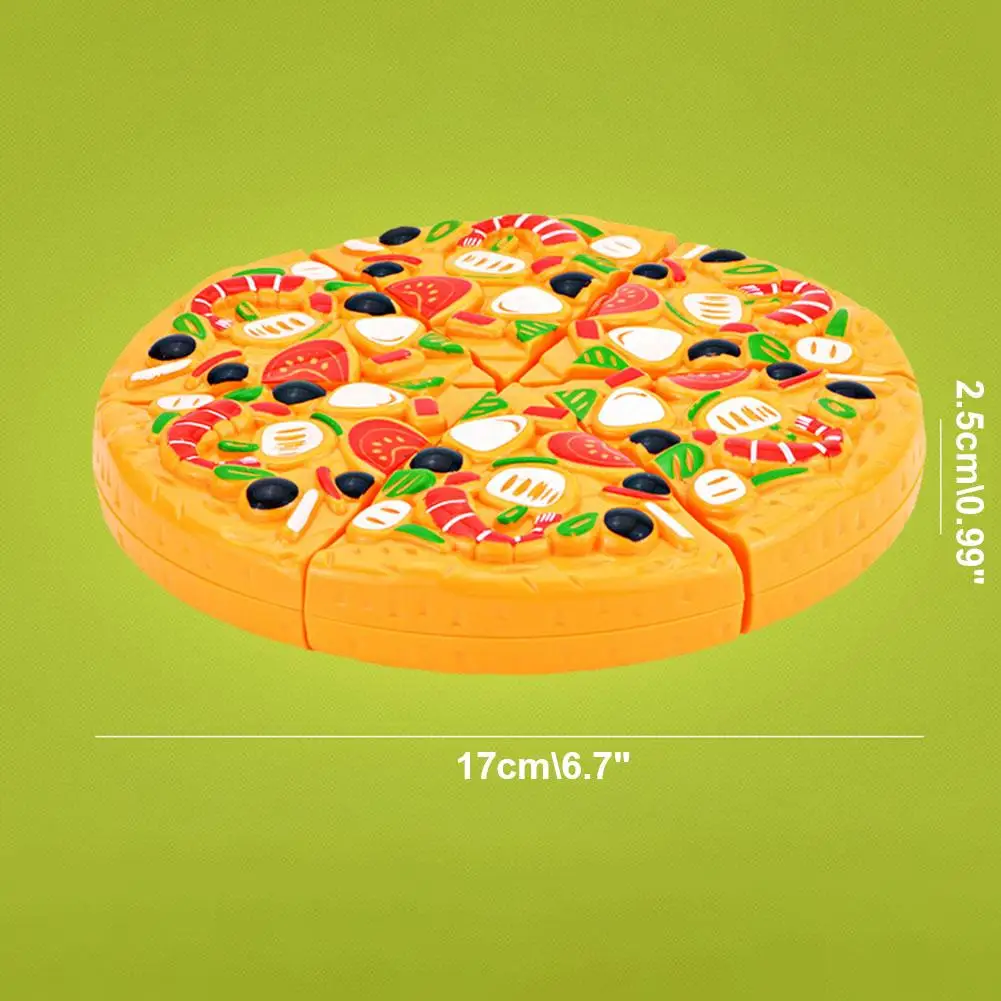 Children Pretend Goodies Play Simulated Kitchen Toys Plastic Cutting Food Kids Toy Pizza Cutting Toy Pizza Cutting Toy thumbnail 4