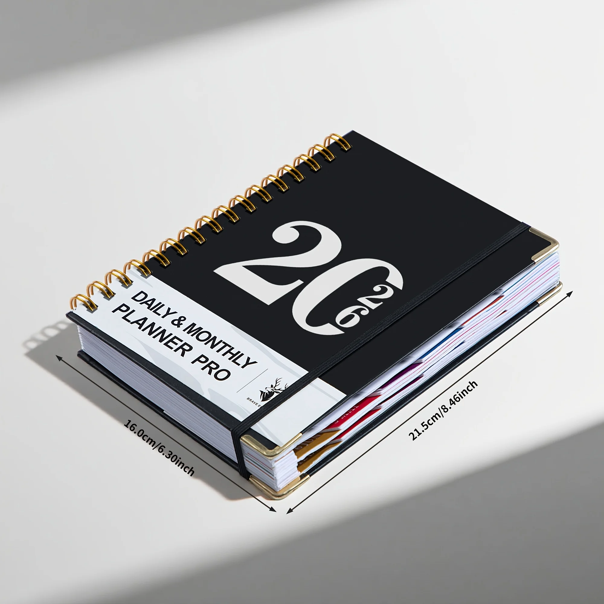 2026 Planner-320Pages-A Weekly And Monthly Organizer for 365 Days, Enjoyable And with Stickers, Featuring Double-Seam Binding