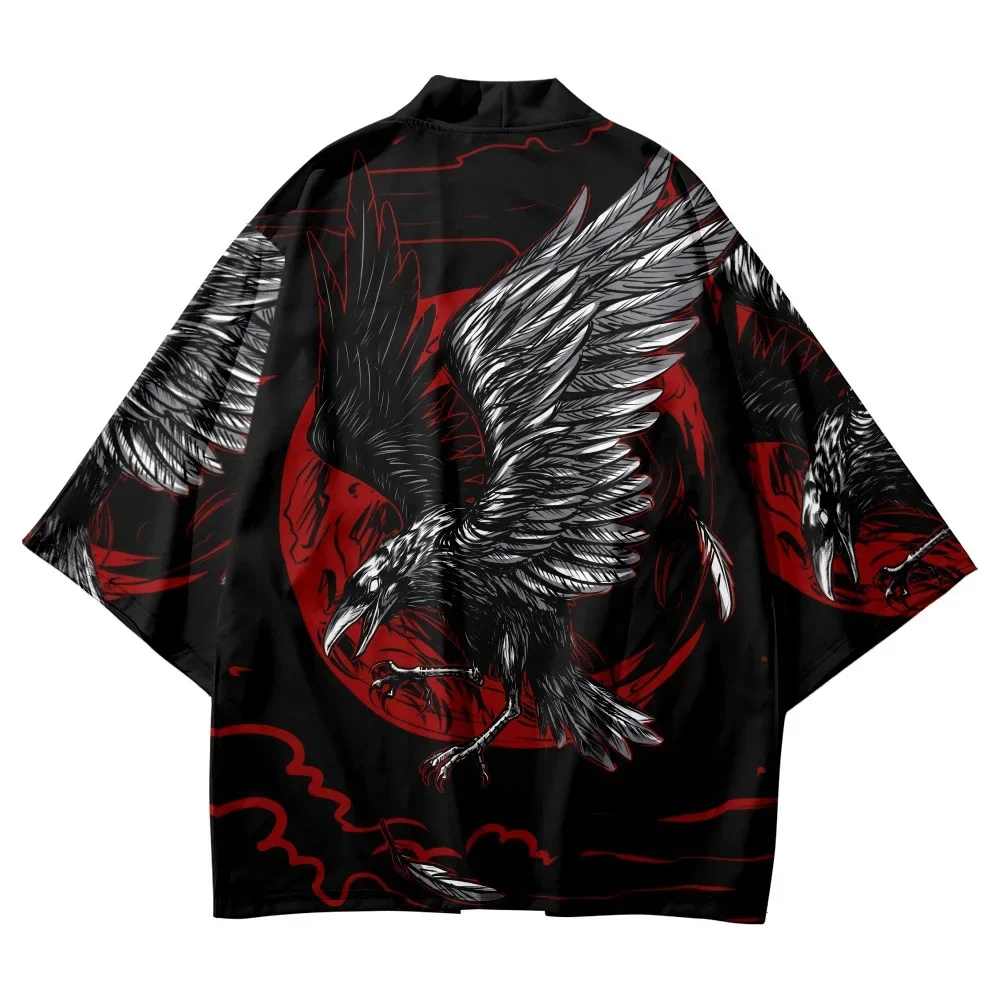 Vintage Style Traditional Print Kimono 2025 Fashion Men Women Cardigan Asian Clothing Summer Beach Yukata Japanese Samurai Haori thumbnail 2