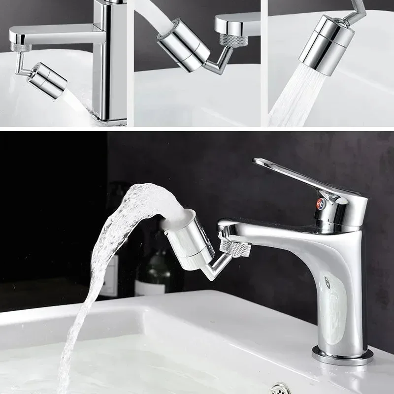 720°Universal Kitchen Faucet Anti-splash Aerator Bathroom Tap Rotatable Faucet Sprayer Saving Water Tap Nozzle Extender Adapter thumbnail 2