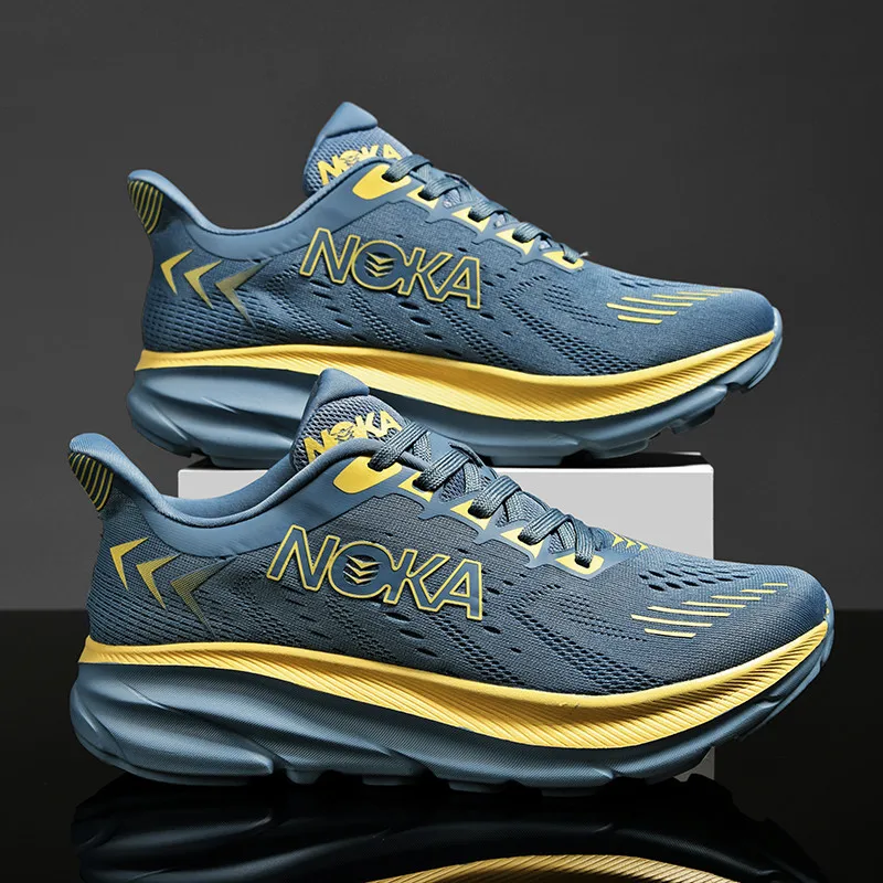 Men Sports Running Shoes Breathable Lightweight Men Comfortable Athletic Nonskid Sneakers thumbnail 2