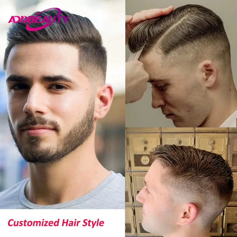 Men Toupee Customized Hair Style Fee We Customized All Hair Style You Want Offered Photo Of The Hair Style for Men Toupee Wigs