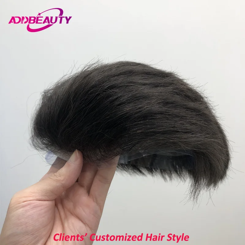 Men Toupee Customized Hair Style Fee We Customized All Hair Style You Want Offered Photo Of The Hair Style for Men Toupee Wigs thumbnail 4