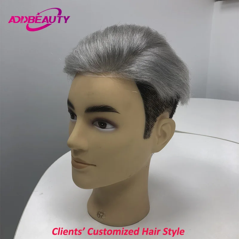 Men Toupee Customized Hair Style Fee We Customized All Hair Style You Want Offered Photo Of The Hair Style for Men Toupee Wigs thumbnail 3