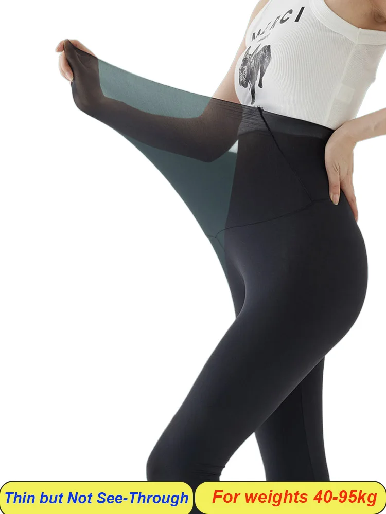 Plus Size Biker Shorts for Women Summer Thin Ice Silk Invisible Yoga Shorts Tummy Control Slimming Shorts Capri Pants 5/9 Length thumbnail 3
