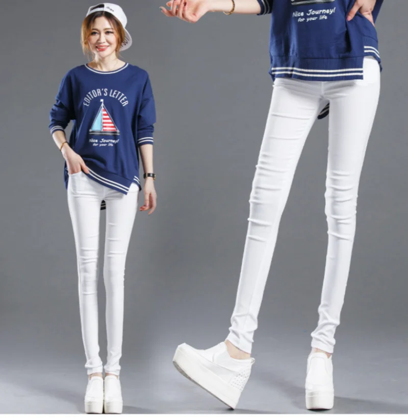 Elegant Slim Fit Solid Leggings Pants Fashion Women Elastic Stretch Skinny Pocket Pencil Legging Office Lady Commute Outerwear thumbnail 3