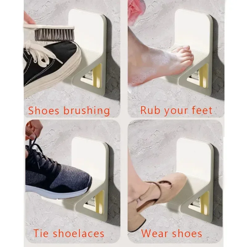 Perforation-free Bathroom, Easy-to-place Footstool, Tools for Cleaning The Body, and Bath Accessories for Foot Massage thumbnail 5