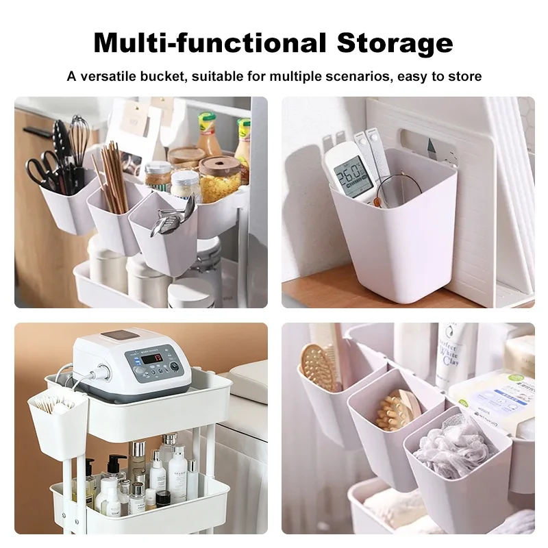 Plastic Salon Trolley with Drawer Cleaner Storage Cosmetic Medical Work Cart Rolling Furniture Carrito Auxiliar for Beauty Salon thumbnail 5