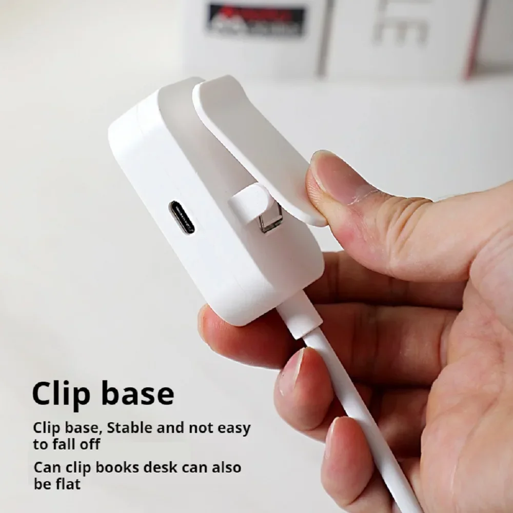 Mini Clip Book Lamp LED Table Lamp Eye Protection 3 Colors Battery Powered USB Night Light Portable Bedside Student Reading Lamp thumbnail 5