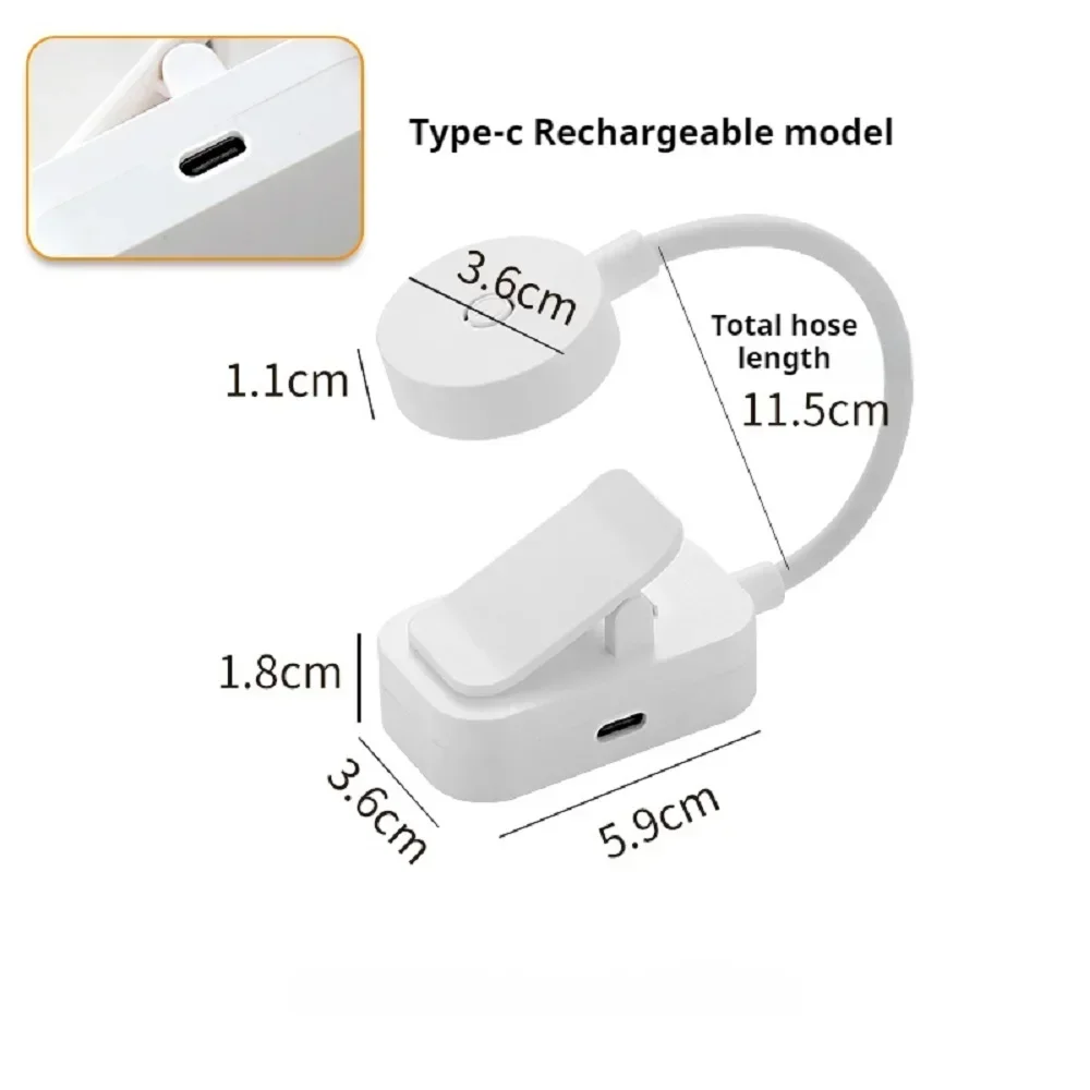 Mini Clip Book Lamp LED Table Lamp Eye Protection 3 Colors Battery Powered USB Night Light Portable Bedside Student Reading Lamp thumbnail 6