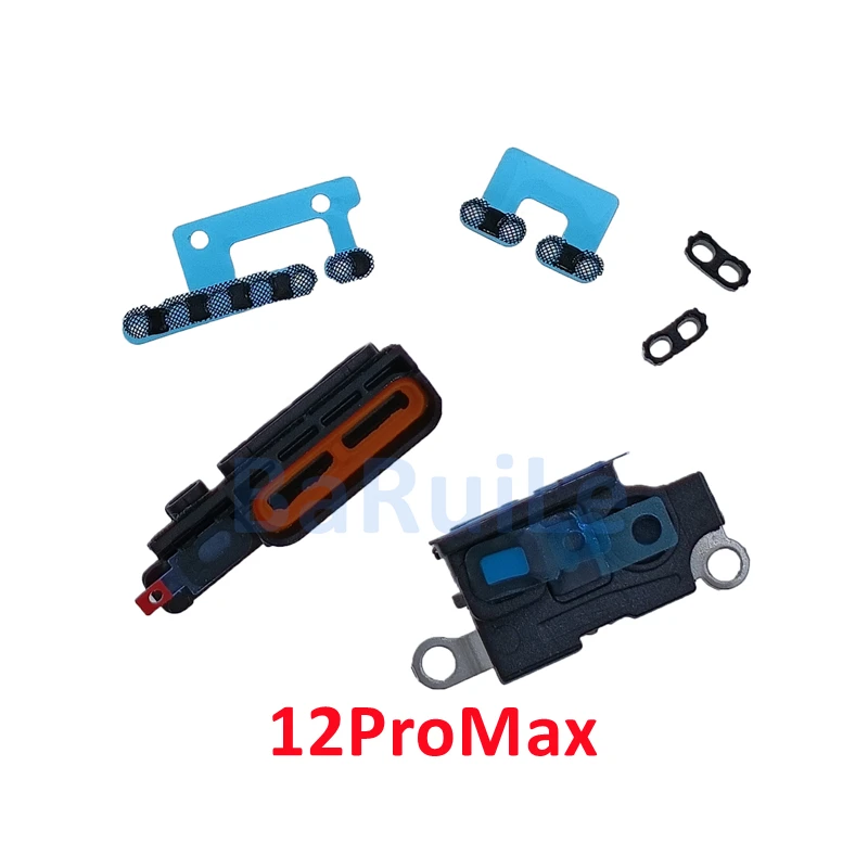BaRuiLe 5sets Full Set LoudSpeaker Mic Mesh for iPhone 11 12 13 14 Pro Max Anti Dust Net Grill Glue Sticker thumbnail 4