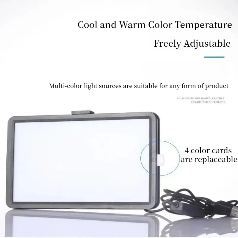 6 Inch 3000K-6000K LED Photography Video Light Panel Lighting Photo Studio Lamp Kit For Shoot Live Streaming RGB Filter thumbnail 5