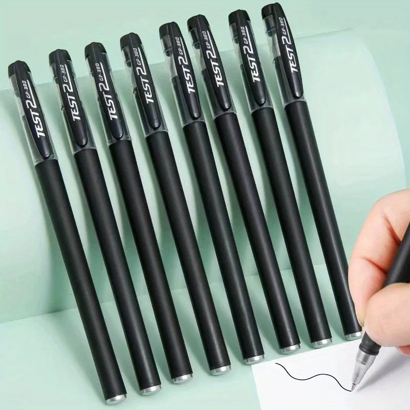 5/10/20pcs Quick-Drying Gel Pens, 0.5mm Fine Tip, Black Ink - Ideal Choice for Office and School clea For school office use only thumbnail 6