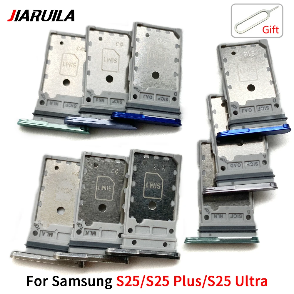 10Pcs mix color SIM SD Dual Card Phone Card Tray Holder Adapter For Samsung S23 S24 S25 Plus S23 Ultra Sim Card Drawer Slot Tray thumbnail 4