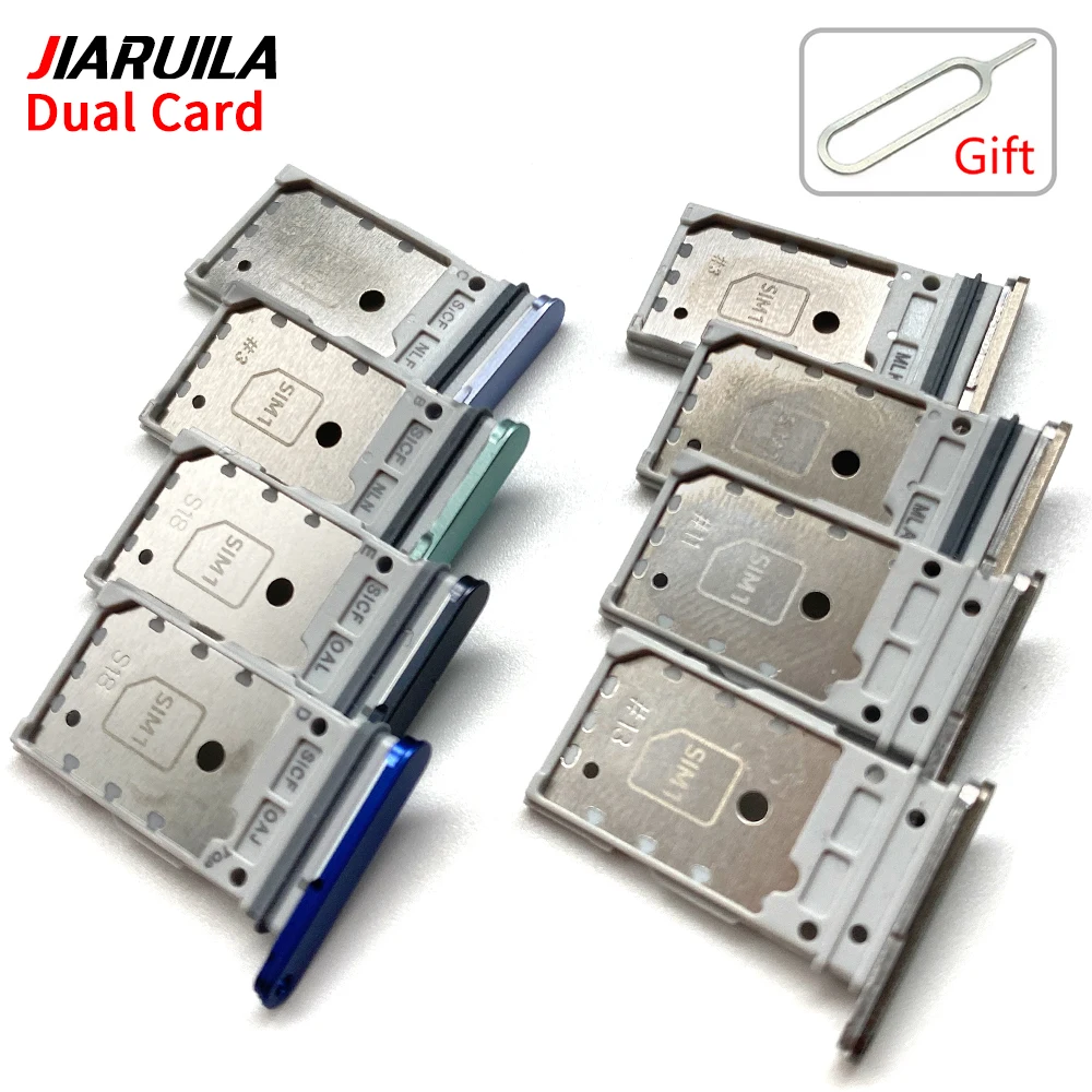 10Pcs mix color SIM SD Dual Card Phone Card Tray Holder Adapter For Samsung S23 S24 S25 Plus S23 Ultra Sim Card Drawer Slot Tray thumbnail 2