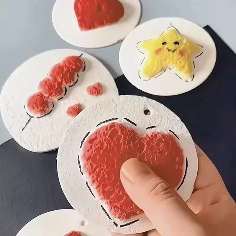 3D Puffy Foam Texture Painting Paper For Kids DIY Drawing Art Educational Craft Sponge Canvas Board Handicraft Toy thumbnail 5