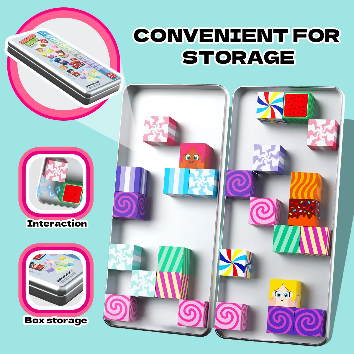 27PCS Candy Castle Magnetic Building Blocks, Magnetic Tiles Building Blocks Boys & Girls Toys, Ideal Christmas Halloween Gifts thumbnail 5