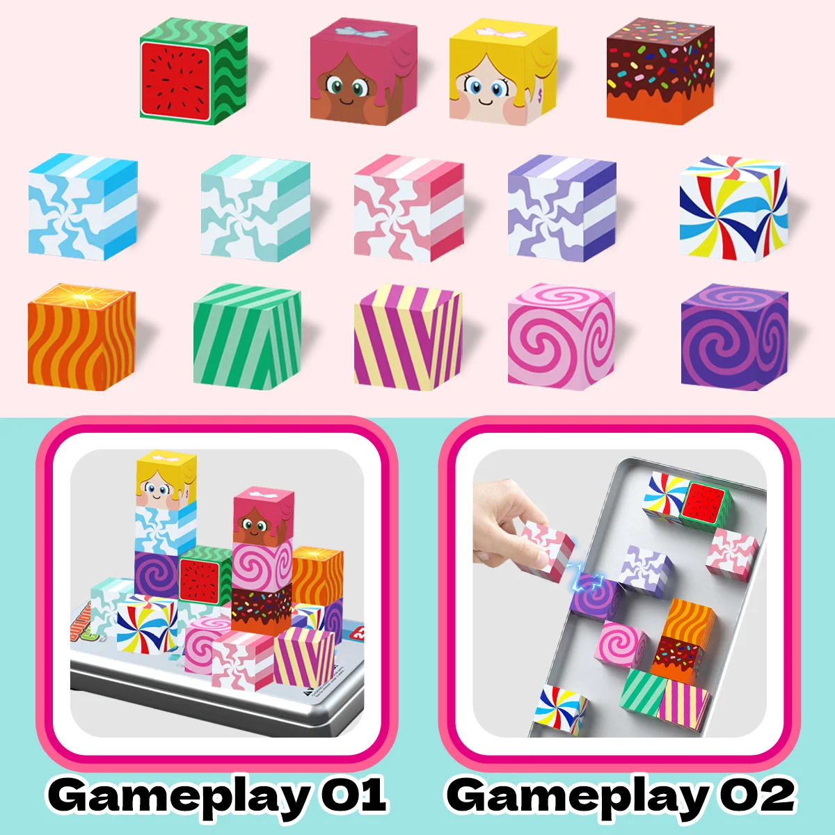 27PCS Candy Castle Magnetic Building Blocks, Magnetic Tiles Building Blocks Boys & Girls Toys, Ideal Christmas Halloween Gifts thumbnail 3