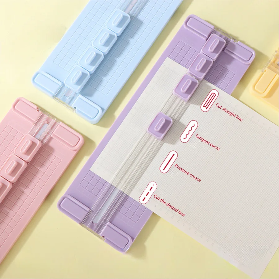 4 in 1 two-way paper cutter, manual office paper cutter, send 4 cutter heads,design for schools, offices and homes