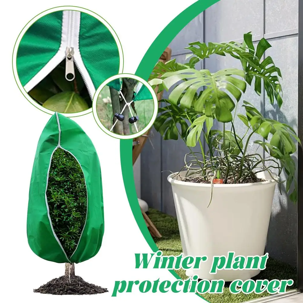 Winter Plant Cover with Drawstring Easy to Use, Thick Fabric Frost Protection for Outdoor Garden Plants Anti-Freeze thumbnail 3