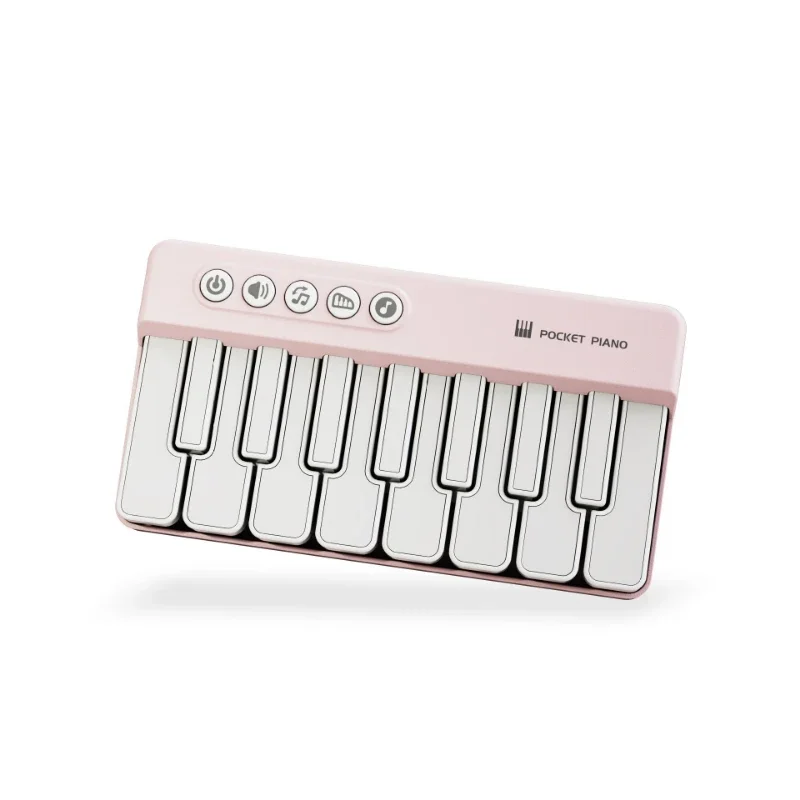 Childrens Mini 7-Key Multifunctional Electronic Keyboard Piano Seven Color Light Portable Instruments Educational Toys for Kids thumbnail 4