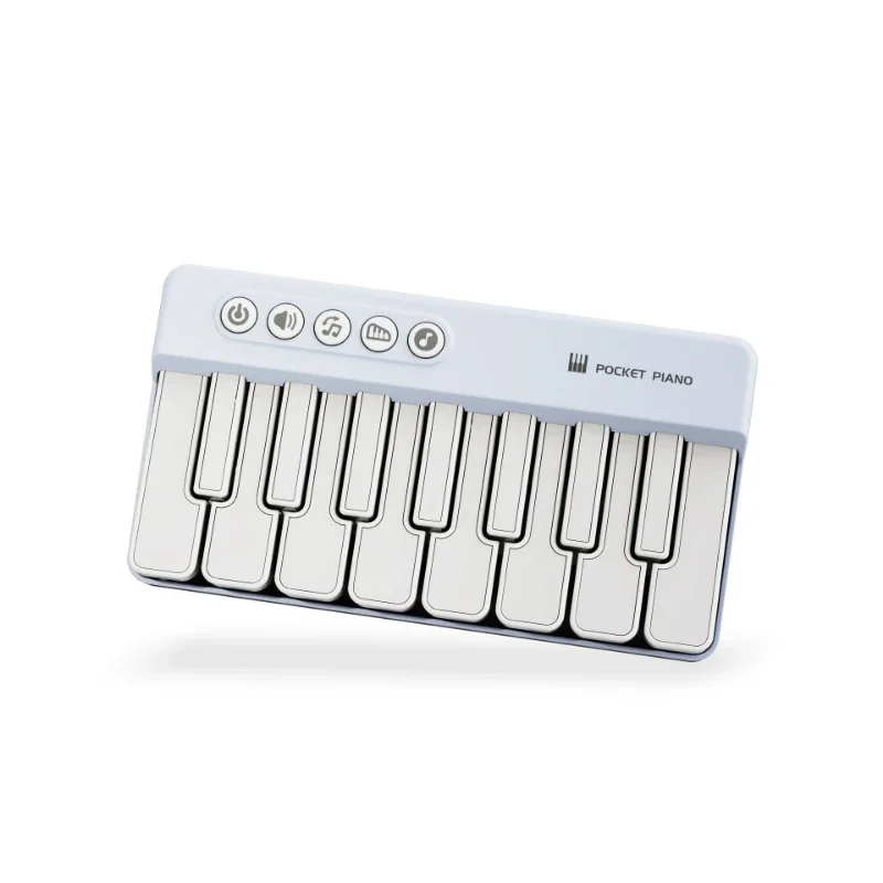 Childrens Mini 7-Key Multifunctional Electronic Keyboard Piano Seven Color Light Portable Instruments Educational Toys for Kids thumbnail 2