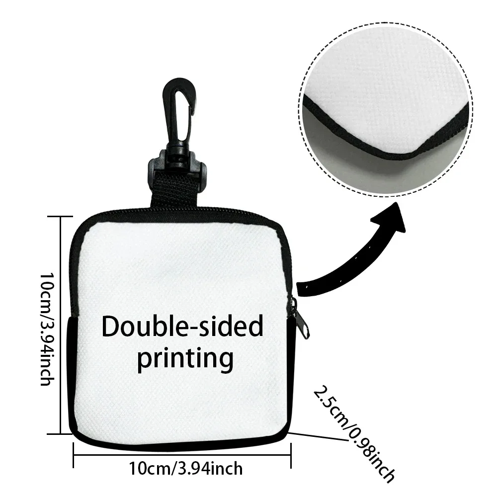 Custom Photo Coin Bag Mini Earphone Pouch Coin Purses Unique Photo Design Travel Accessories Hanging Wallets Gifts Christmas thumbnail 2
