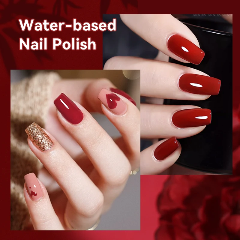 LILYCUTE 7ml Water-Based Nail Polish 40 Colors Long Lasting Quick Drying No Need of Lamp to Cure Nail Supplies For Nail Manicure thumbnail 5