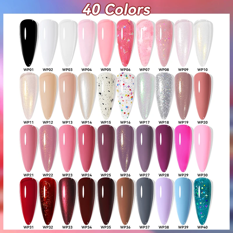 LILYCUTE 7ml Water-Based Nail Polish 40 Colors Long Lasting Quick Drying No Need of Lamp to Cure Nail Supplies For Nail Manicure thumbnail 3