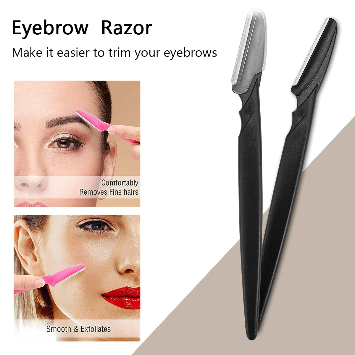 10/30/40Pcs Eyebrow Razor Facial Razor for Women Multipurpose Exfoliating Dermaplaning Tools with Precision Cover Safety Beauty thumbnail 4