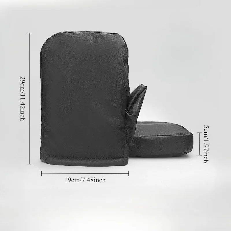 Winter Motorcycle Handlebar Muffs Waterproof Cold Weather Hand Warmers Gloves Cover Protection Windproof Riding Gear thumbnail 6