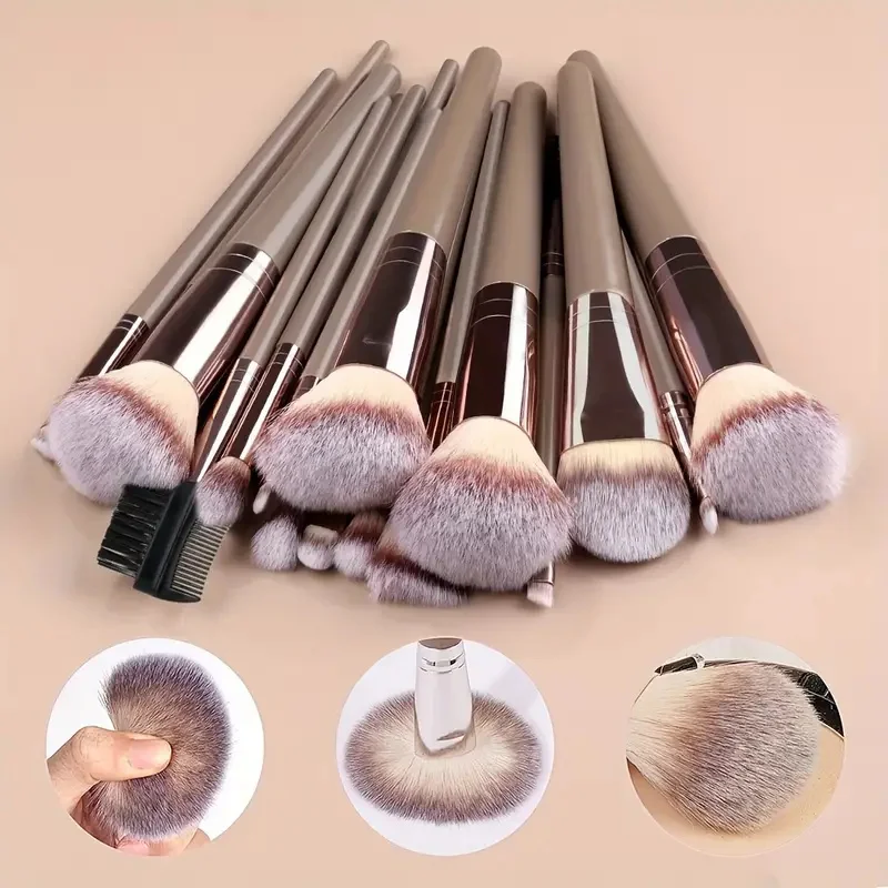 3-20Pcs Premium Makeup Brushes Set Soft Fluffy Beauty Cosmetic Foundation Makeup Brush Eyeshadow Blush Kabuki Make Up Tools thumbnail 3