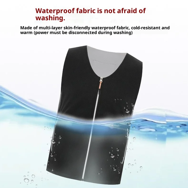 Heated Fleece Vest Smart Warming Jacket Winter Electric Thermal Coat Men Women USB Charging Lightweight Outdoor Sports thumbnail 2