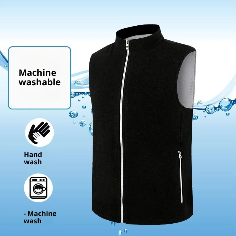 Heated Fleece Vest Smart Warming Jacket Winter Electric Thermal Coat Men Women USB Charging Lightweight Outdoor Sports thumbnail 4