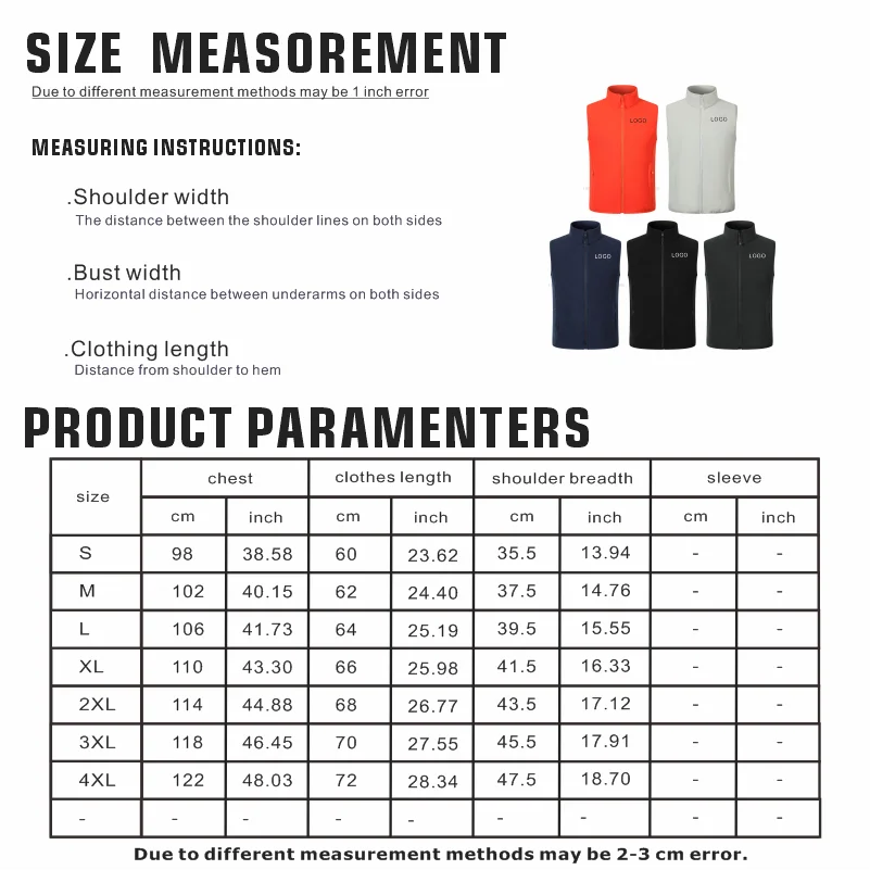 Custom Printing Logo Fashion Men Casual Jacket Fashionable Warm Down Vest loose Fit Sleeveless Thicken Stand Collar Vest Jacket thumbnail 2