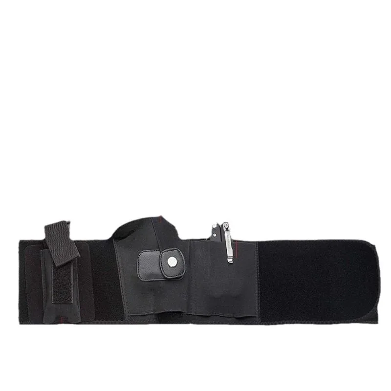 Belly Band Gun Holster Concealed Carry Waist Band Pistol Holster Pouch Magazine Holder Belt EDC Organizer for Outdoor Hunting thumbnail 5